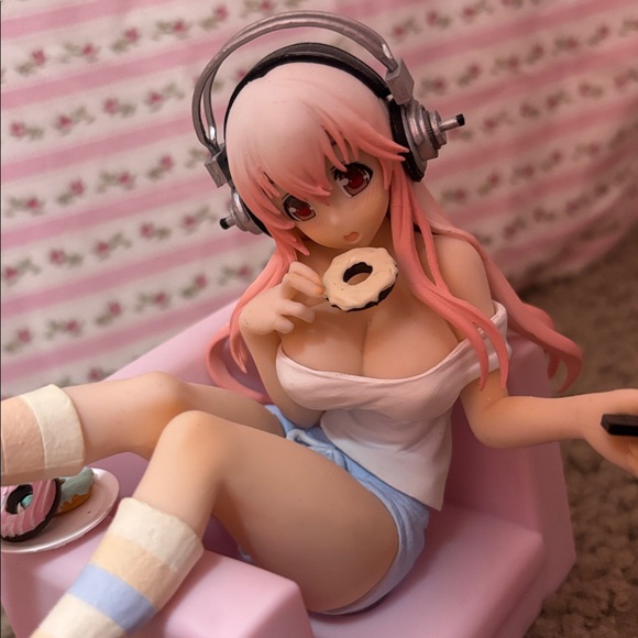 [NO BOX] Super Sonico Daily Life Coverage Special Figure Snack Time Figure - Picture 3 of 5